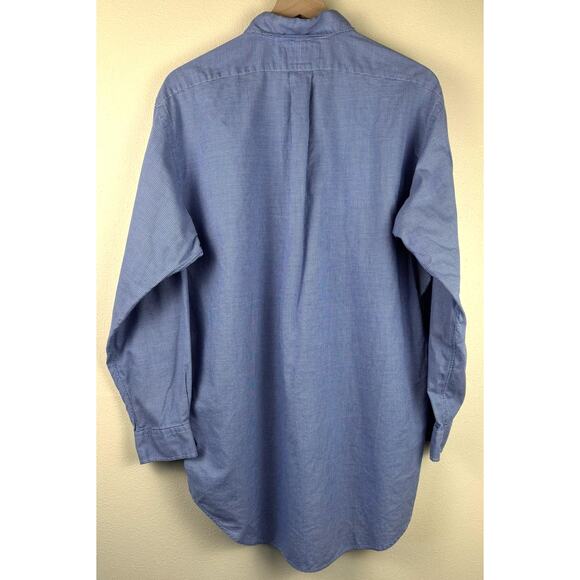 Ralph Lauren Yarmouth 100% Cotton Button Down Shirt 16 32/33 - Picture 7 of 7